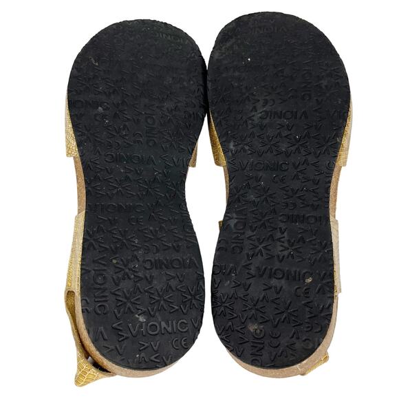 Vionic Valencia Tan Snake Print Comfort Sandal 9 Cork - Picture 6 of 12